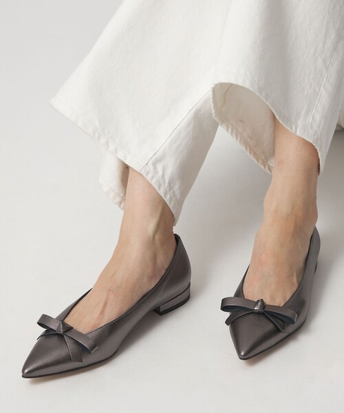 ODETTE E ODILE(オデットエオディール)の「【WEB限定】リボンタイ フラット20■↑(パンプス・レディース・シルバー/ブラック/ワインレッド・22cm/22.5cm/23cm/23.5cm/24cm/24.5cm/25cm)」の7枚目の写真