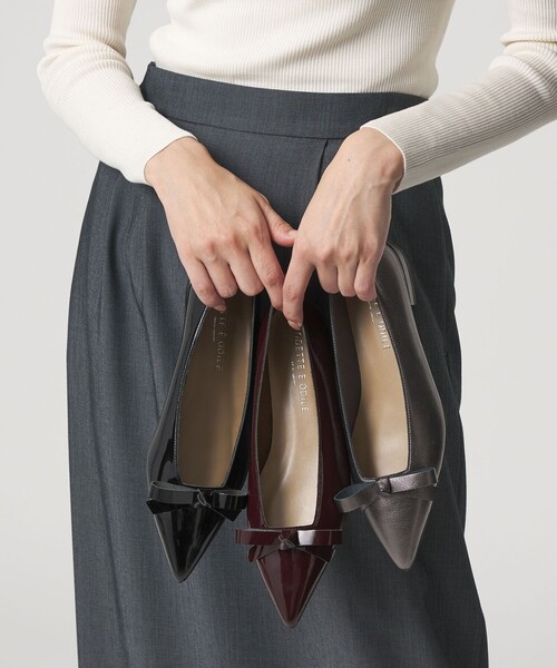 ODETTE E ODILE(オデットエオディール)の「【WEB限定】リボンタイ フラット20■↑(パンプス・レディース・シルバー/ブラック/ワインレッド・22cm/22.5cm/23cm/23.5cm/24cm/24.5cm/25cm)」の13枚目の写真