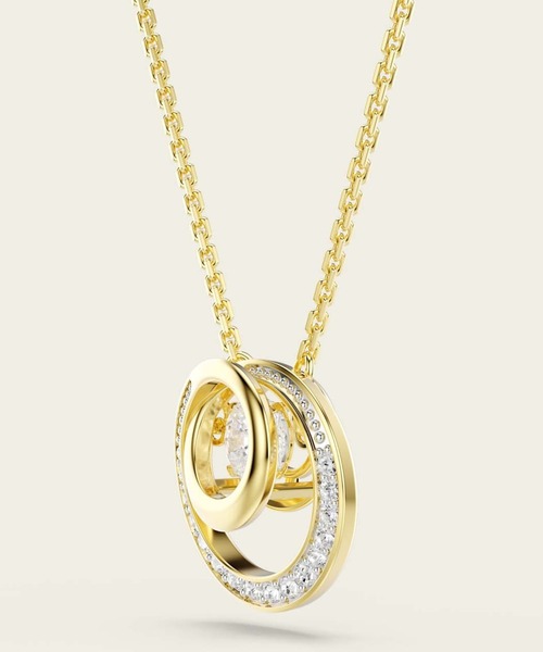 SWAROVSKI(スワロフスキー)の「【公式】【スワロフスキー】Hyperbola ペンダント, ラウンドカット, ホワイト, ゴールドトーン・プレーティング(ネックレス・レディース・ホワイト・ONE SIZE)」の4枚目の写真