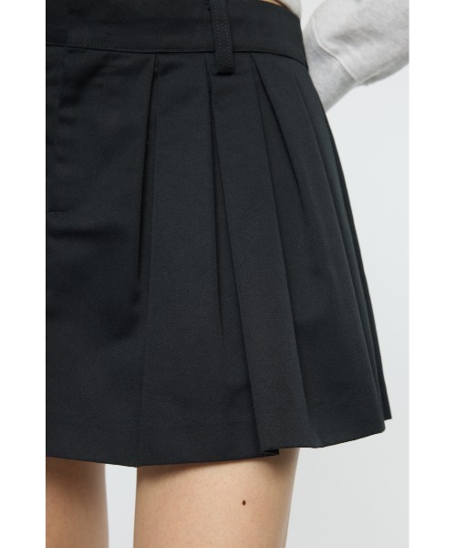 MOUSSY(マウジー)の「BOX TUCK ミニスカート(スカート・レディース・ベージュ/ブラック・2/1)」の19枚目の写真