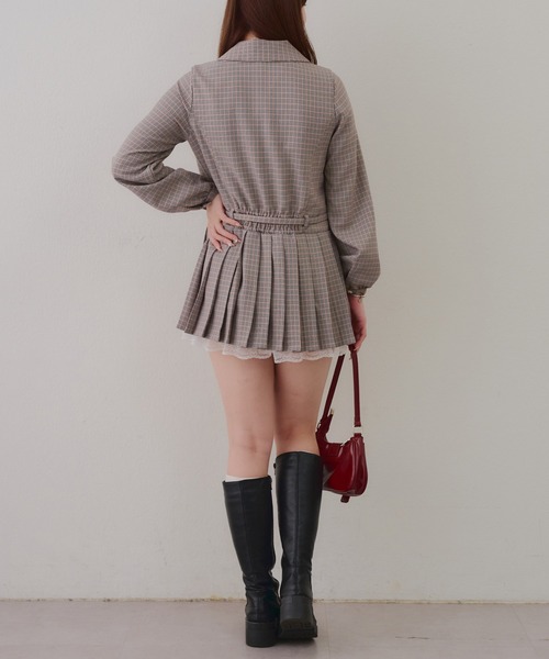 Another Branch olive des olive（アナザーブランチオリーブデオリーブ）の「【2026SS】ベルト付シャツミニワンピース（ワンピース・レディース・チェック/ストライプ/ブラック・FREE）」の17枚目の写真