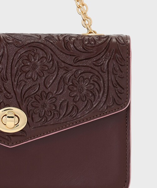 CARVING TRIBES（カービングトライブス）の「【Valentine】LetterMiniBag（ショルダーバッグ・レディース・ブラウン・FREE）」の4枚目の写真