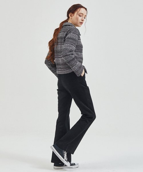 manavis7(マナビスセブン)の「Corduroy bootcut slacks black(その他パンツ・レディース・ブラック・SMALL/MEDIUM)」の4枚目の写真