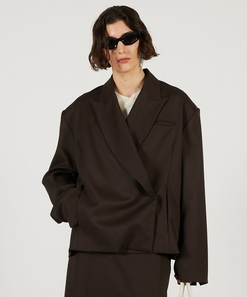 PRANK PROJECT（プランクプロジェクト）の「【2026Spring Pre-Order】ボクシージャケット / Boxy Jacket（その他アウター・レディース・チャコールグレー/ブラック/ブラウン・FREE）」の3枚目の写真