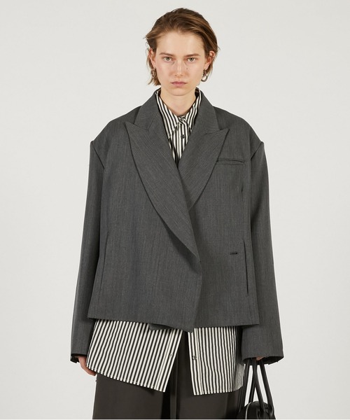 PRANK PROJECT（プランクプロジェクト）の「【2026Spring Pre-Order】ボクシージャケット / Boxy Jacket（その他アウター・レディース・チャコールグレー/ブラック/ブラウン・FREE）」の2枚目の写真