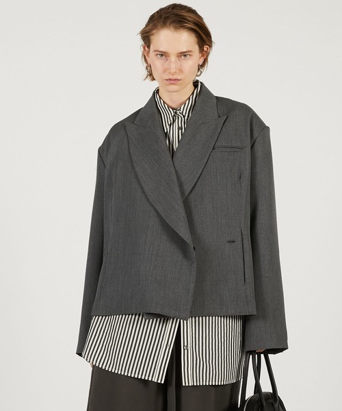 PRANK PROJECT（プランクプロジェクト）の「【2026Spring Pre-Order】ボクシージャケット / Boxy Jacket（その他アウター・レディース・チャコールグレー/ブラック/ブラウン・FREE）」の12枚目の写真