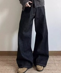 REBALANCE | カーブドワイドレッグデニム(その他パンツ)