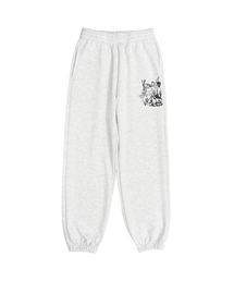 ROUGH SKETCH TRAINING PANTS (LIGHT MELANGE)