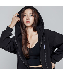 OVERTIA（オーバーシャ）の「Functional Fleece Warm-up Overfit Hooded Zip-up Black (Women)（パーカー）」