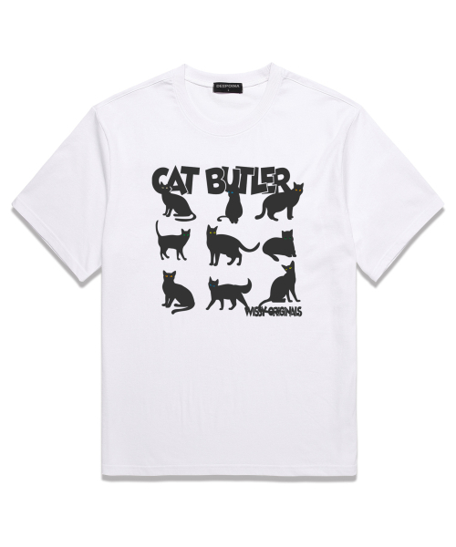 WISSY(ウィッシー)の「CAT EYES オーバーサイズ 半袖Tシャツ (WS024) ホワイト(Tシャツ/カットソー・レディース・その他・SMALL/MEDIUM/LARGE/X-LARGE/XX-LARGE)」の1枚目の写真