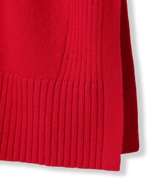 LAUTREAMONT（ロートレアモン）の「ファインメリノウールチュニックニット≪洗える≫（ニット/セーター・レディース・ライトグレー/グリーン/ピンク/キャメル・9号）」の9枚目の写真