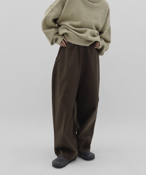 lit（リット）の「Cocoon Volume Pants（その他パンツ・レディース・ブラウン/ブラック/アイボリー・38/36）」の3枚目の写真