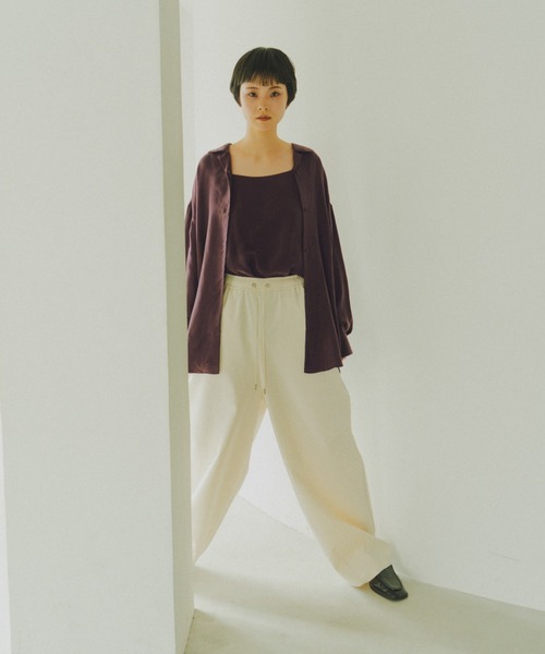 lit（リット）の「Cocoon Volume Pants（その他パンツ・レディース・ブラウン/ブラック/アイボリー・38/36）」の14枚目の写真