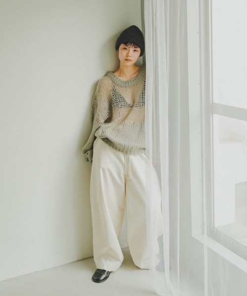 lit（リット）の「Cocoon Volume Pants（その他パンツ・レディース・ブラウン/ブラック/アイボリー・38/36）」の10枚目の写真