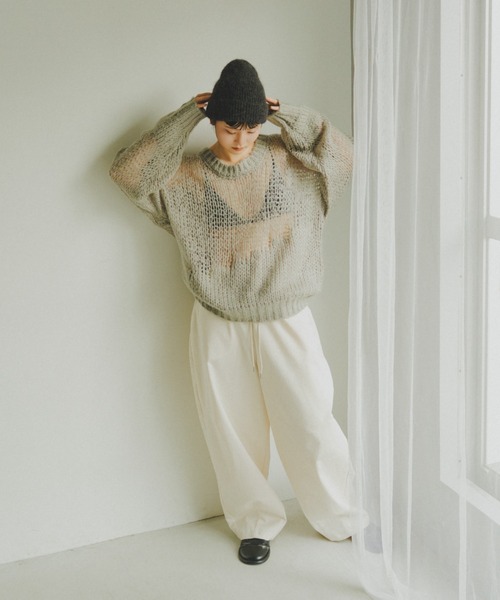 lit（リット）の「Cocoon Volume Pants（その他パンツ・レディース・ブラウン/ブラック/アイボリー・38/36）」の11枚目の写真