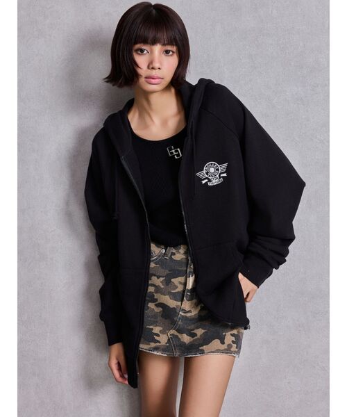 GYDA（ジェイダ）の「Vintageデニムスカートライクショートパンツ（デニムスカート・レディース・ブルー/ブラック・MEDIUM/SMALL/X-SMALL）」の12枚目の写真