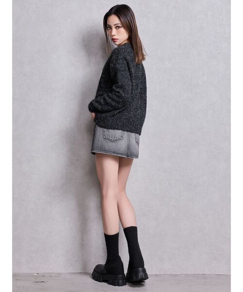 GYDA（ジェイダ）の「Vintageデニムスカートライクショートパンツ（デニムスカート・レディース・ブルー/ブラック・MEDIUM/SMALL/X-SMALL）」の6枚目の写真