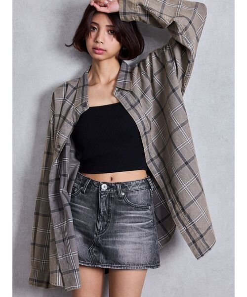 GYDA（ジェイダ）の「Vintageデニムスカートライクショートパンツ（デニムスカート・レディース・ブルー/ブラック・MEDIUM/SMALL/X-SMALL）」の21枚目の写真