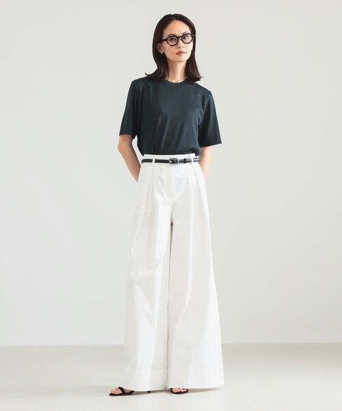 新品タグ付【別注】佐藤佳菜子 × SLOANE / ウールクルーネック Tシャツ 別注】スタイリスト佐藤佳菜子 × SLOANE / ウール混 クルーネック T
