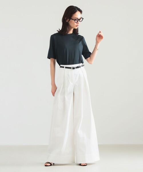 Demi-Luxe BEAMS(デミルクス ビームス)の「【別注】スタイリスト佐藤佳菜子 × SLOANE / ウール混 クルーネック Tシャツ(Tシャツ/カットソー・レディース・グレー/チャコールグレー・1/2)」の13枚目の写真