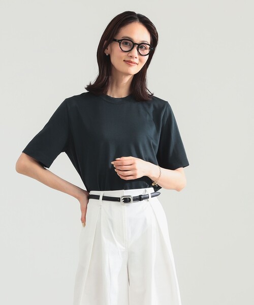 Demi-Luxe BEAMS(デミルクス ビームス)の「【別注】スタイリスト佐藤佳菜子 × SLOANE / ウール混 クルーネック Tシャツ(Tシャツ/カットソー・レディース・グレー/チャコールグレー・1/2)」の14枚目の写真