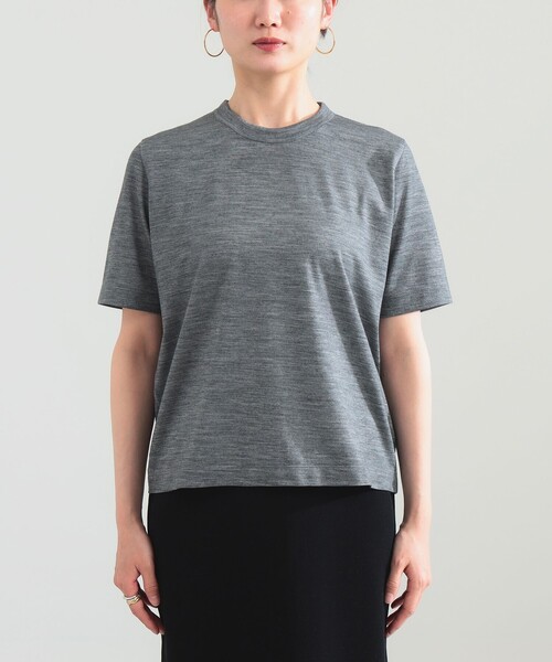 新品タグ付【別注】佐藤佳菜子 × SLOANE / ウールクルーネック Tシャツ 別注】スタイリスト佐藤佳菜子 × SLOANE / ウール混 クルーネック T