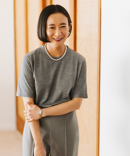 別注】スタイリスト佐藤佳菜子 × SLOANE / ウール混 クルーネック T