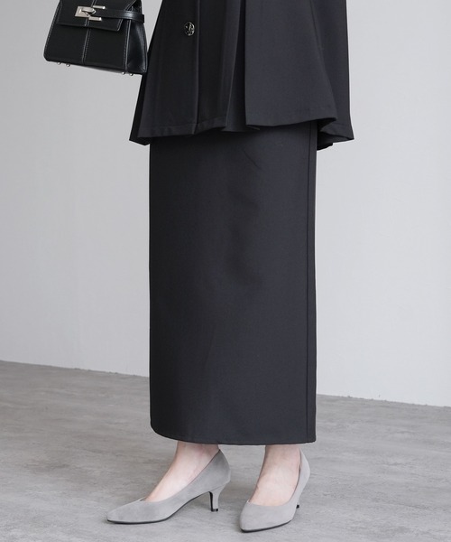 reca（レカ）の「Hラインロングスカート（スカート・レディース・グレー/ブラック/ネイビー/ベージュ・L/M/MT）」の6枚目の写真