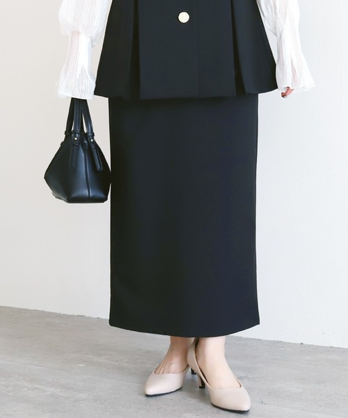 reca（レカ）の「Hラインロングスカート（スカート・レディース・グレー/ブラック/ネイビー/ベージュ・L/M/MT）」の11枚目の写真