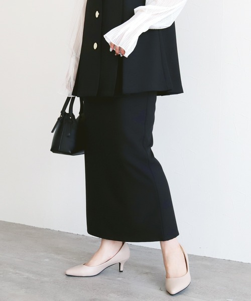 reca（レカ）の「Hラインロングスカート（スカート・レディース・グレー/ブラック/ネイビー/ベージュ・L/M/MT）」の12枚目の写真