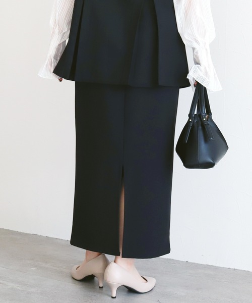 reca（レカ）の「Hラインロングスカート（スカート・レディース・グレー/ブラック/ネイビー/ベージュ・L/M/MT）」の13枚目の写真