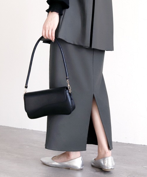 reca（レカ）の「Hラインロングスカート（スカート・レディース・グレー/ブラック/ネイビー/ベージュ・L/M/MT）」の20枚目の写真