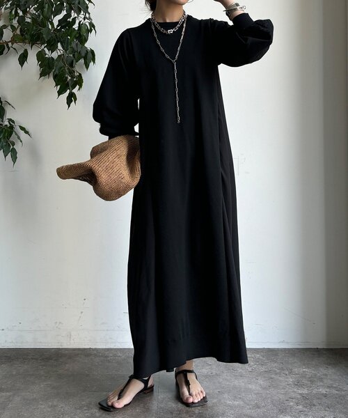 DouDou(ドゥドゥ)の「【WEB限定】バックレースラインワンピース(ワンピース・レディース・グレイッシュベージュ/チャコールグレー/ブラック・FREE)」の17枚目の写真