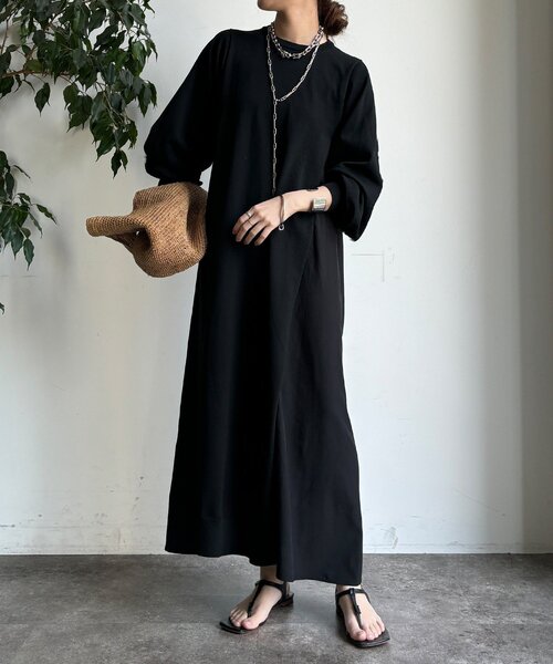 DouDou(ドゥドゥ)の「【WEB限定】バックレースラインワンピース(ワンピース・レディース・グレイッシュベージュ/チャコールグレー/ブラック・FREE)」の18枚目の写真