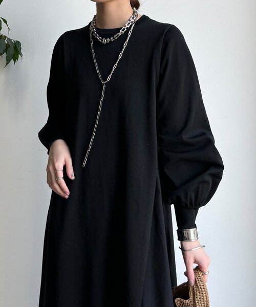 DouDou(ドゥドゥ)の「【WEB限定】バックレースラインワンピース(ワンピース・レディース・グレイッシュベージュ/チャコールグレー/ブラック・FREE)」の21枚目の写真