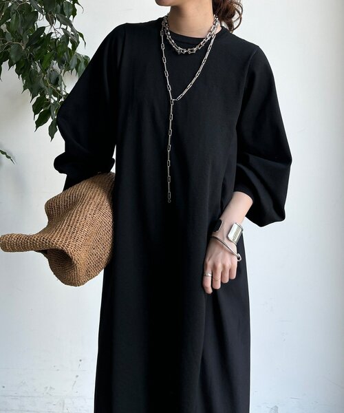 DouDou(ドゥドゥ)の「【WEB限定】バックレースラインワンピース(ワンピース・レディース・グレイッシュベージュ/チャコールグレー/ブラック・FREE)」の22枚目の写真