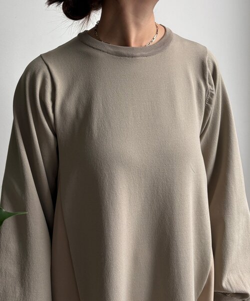 DouDou(ドゥドゥ)の「【WEB限定】バックレースラインワンピース(ワンピース・レディース・グレイッシュベージュ/チャコールグレー/ブラック・FREE)」の11枚目の写真