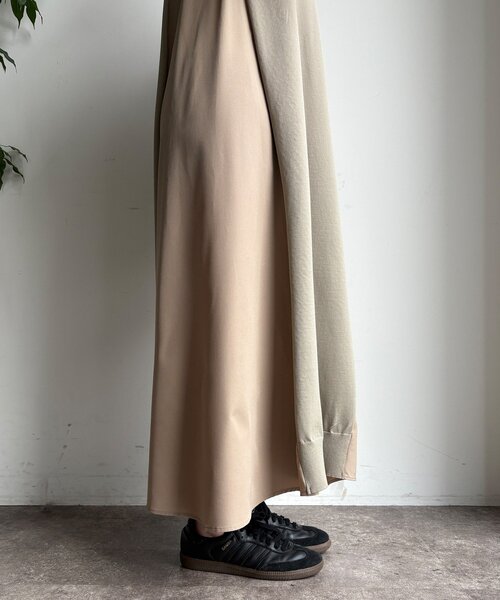 DouDou(ドゥドゥ)の「【WEB限定】バックレースラインワンピース(ワンピース・レディース・グレイッシュベージュ/チャコールグレー/ブラック・FREE)」の14枚目の写真