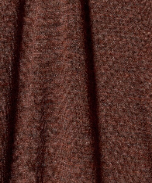 crepuscule（クレプスキュール）の「＜crepuscule × Steven Alan＞ WHOLEGARMENT SHR VNECK KNIT/ニット（ニット/セーター・メンズ・ワイン/ダークグレー・2/1）」の6枚目の写真