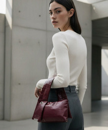 MANIG（マニジ）の「エイリングフォードクラッシュミニバッグバーガンディ（トートバッグ）」