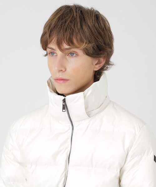 BLACK LABEL CRESTBRIDGE（ブラックレーベル・クレストブリッジ）の「【一部店舗限定】クレストブリッジチェックコンビネーションダウン（ダウンジャケット/コート・メンズ・ブラック/ネイビー/オフホワイト・M/L/XL）」の9枚目の写真