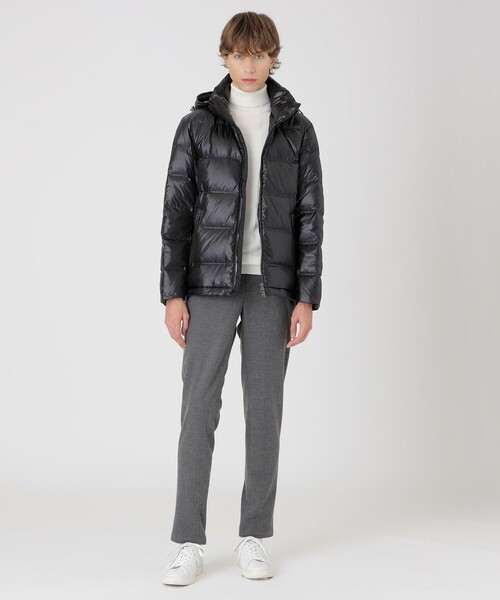 BLACK LABEL CRESTBRIDGE（ブラックレーベル・クレストブリッジ）の「【一部店舗限定】クレストブリッジチェックコンビネーションダウン（ダウンジャケット/コート・メンズ・ブラック/ネイビー/オフホワイト・M/L/XL）」の13枚目の写真