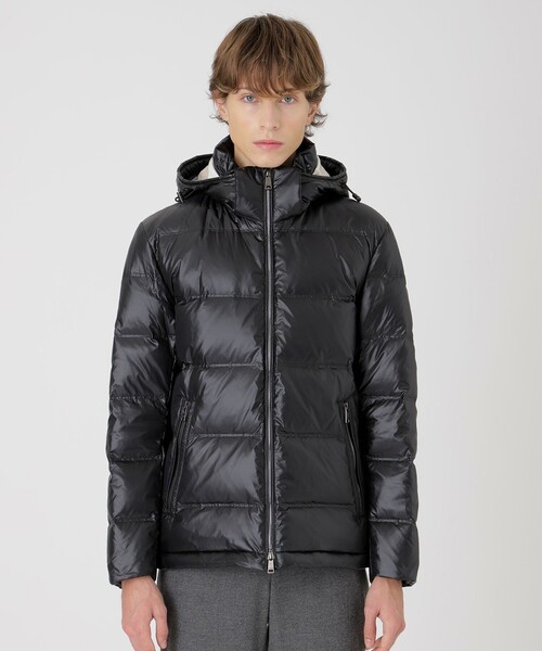 BLACK LABEL CRESTBRIDGE（ブラックレーベル・クレストブリッジ）の「【一部店舗限定】クレストブリッジチェックコンビネーションダウン（ダウンジャケット/コート・メンズ・ブラック/ネイビー/オフホワイト・M/L/XL）」の14枚目の写真