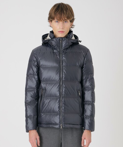 BLACK LABEL CRESTBRIDGE(ブラックレーベル・クレストブリッジ)の「【一部店舗限定】クレストブリッジチェックコンビネーションダウン(ダウンジャケット/コート・メンズ・ブラック/ネイビー/オフホワイト・M/L/XL)」の11枚目の写真
