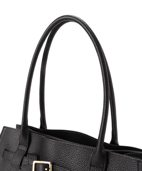NATURAL BEAUTY BASIC（ナチュラルビューティーベーシック）の「◇ベルテッドシュリンクトートバッグ（トートバッグ・レディース・ブラック/ブラウン・ﾌﾘ-）」の5枚目の写真