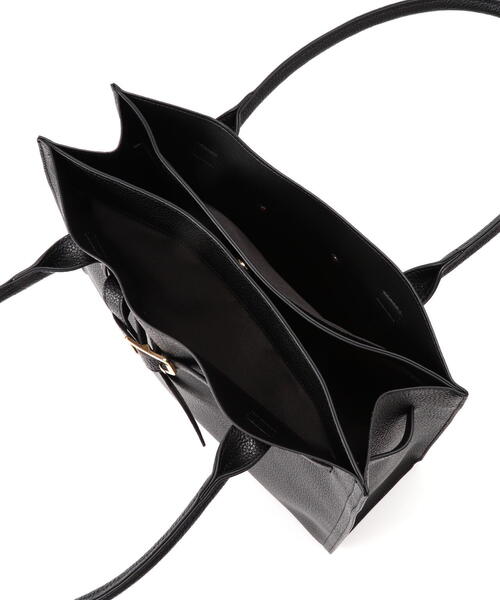 NATURAL BEAUTY BASIC（ナチュラルビューティーベーシック）の「◇ベルテッドシュリンクトートバッグ（トートバッグ・レディース・ブラック/ブラウン・ﾌﾘ-）」の10枚目の写真