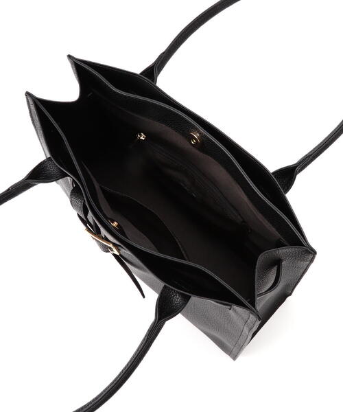 NATURAL BEAUTY BASIC（ナチュラルビューティーベーシック）の「◇ベルテッドシュリンクトートバッグ（トートバッグ・レディース・ブラック/ブラウン・ﾌﾘ-）」の11枚目の写真