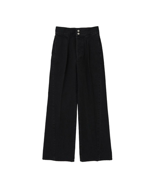 RITAN(リタン)の「【RITAN/リタン】High Waist Tack Denim/ハイウエストタックデニム(デニムパンツ・レディース・ブラック/ブルー・1/2)」の8枚目の写真