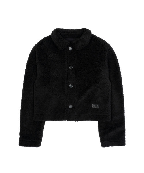 THECOLDESTMOMENT(ザコールデストモーメント)の「TCM reversible check fur jacket (black)(ムートンコート・レディース・その他・ONE SIZE)」の1枚目の写真