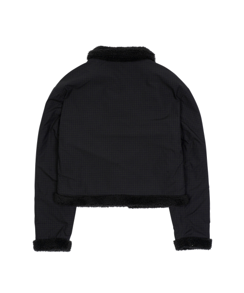 THECOLDESTMOMENT(ザコールデストモーメント)の「TCM reversible check fur jacket (black)(ムートンコート・レディース・その他・ONE SIZE)」の3枚目の写真